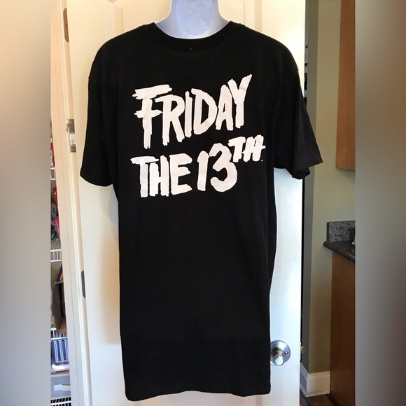 Friday the 13th Jason’s mask short sleeve T-shirt. NWOT Size XL   UNISEX - Picture 2 of 7